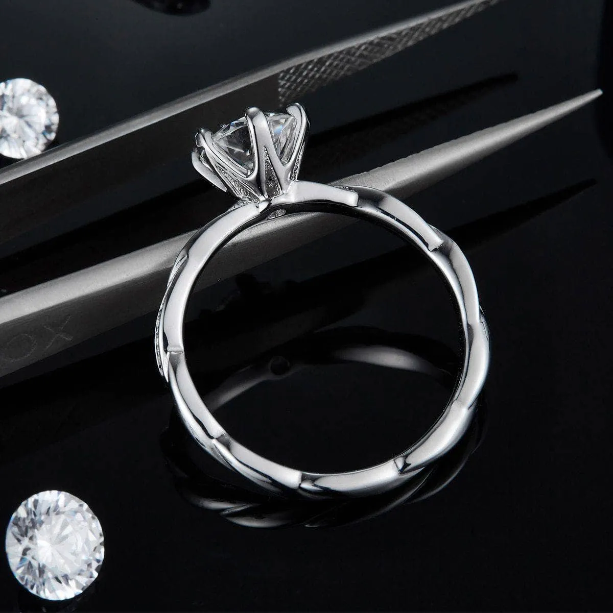 6.5mm 1.0Ct Diamond Wedding Ring