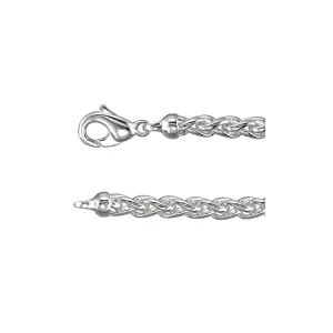 6mm Sterling Silver Wheat Chain