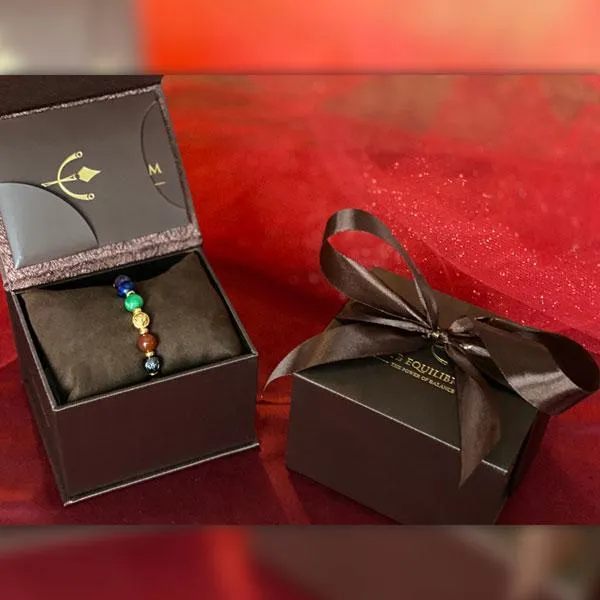 7-Chakras | Signature Black Onyx Bracelet in Gold, Silver & Black Rhodium | 10MM