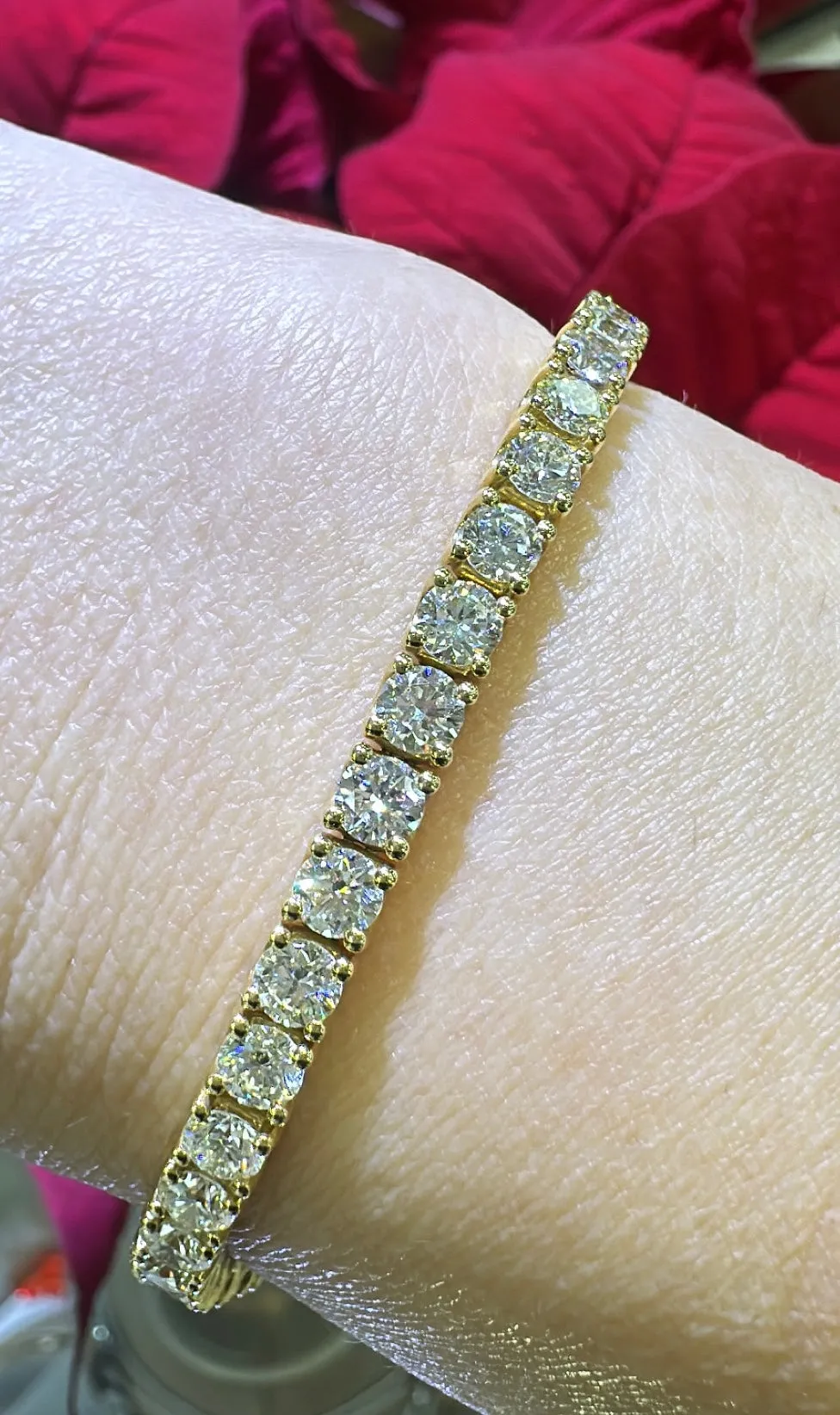 7.00ct t.w. Diamond Tennis Riviere Line Bracelet