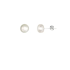 705-01 | 7MM WHITE FRESHWATER PEARL STUD EARRINGS