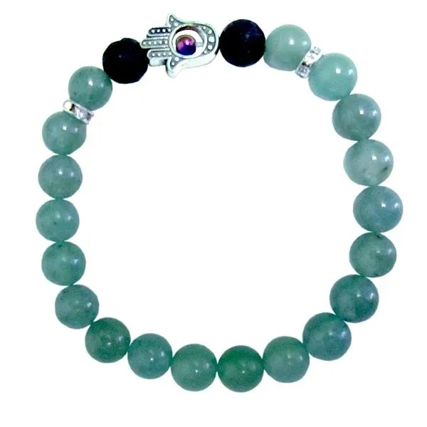 8mm Bracelet Aventurine Hamsa Hand