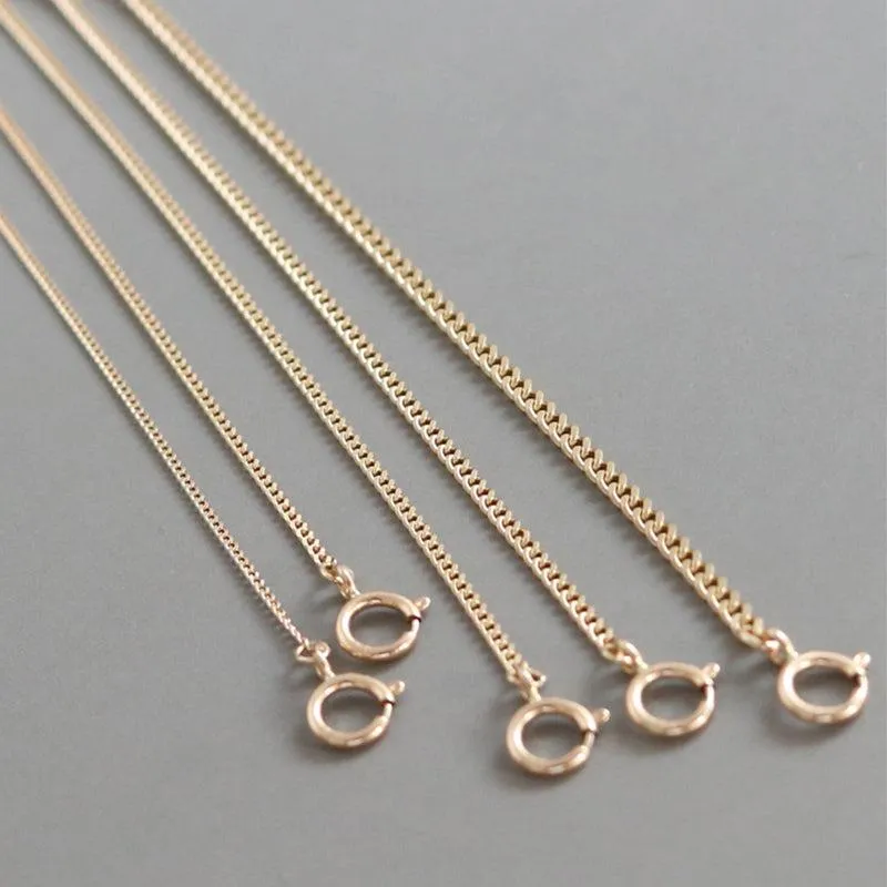9k Yellow Gold Cuban Chain Necklace