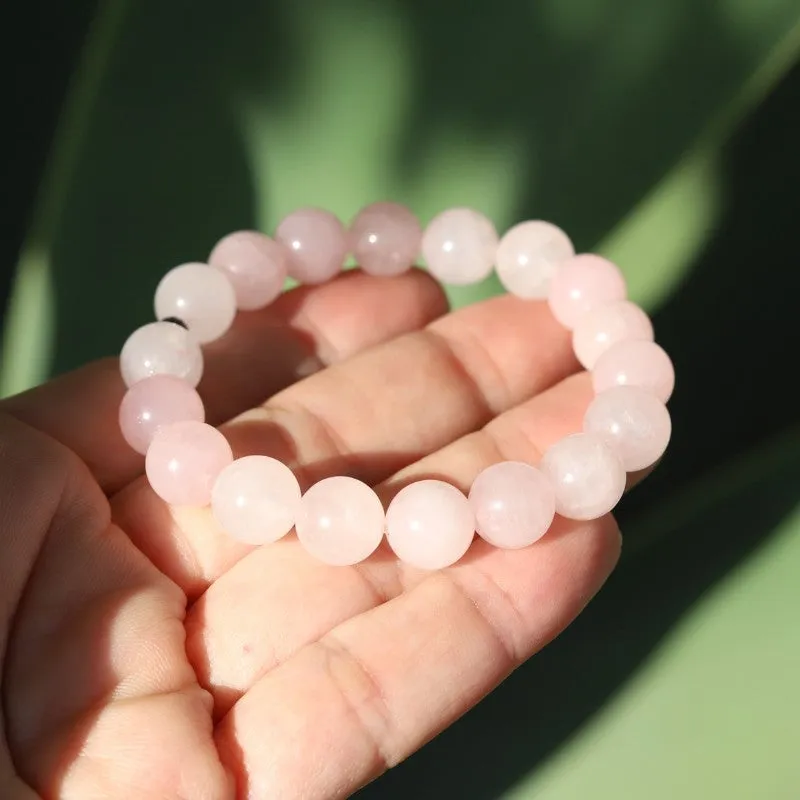 AAA Rose Quartz Big Bead Bracelet *Final Sale*