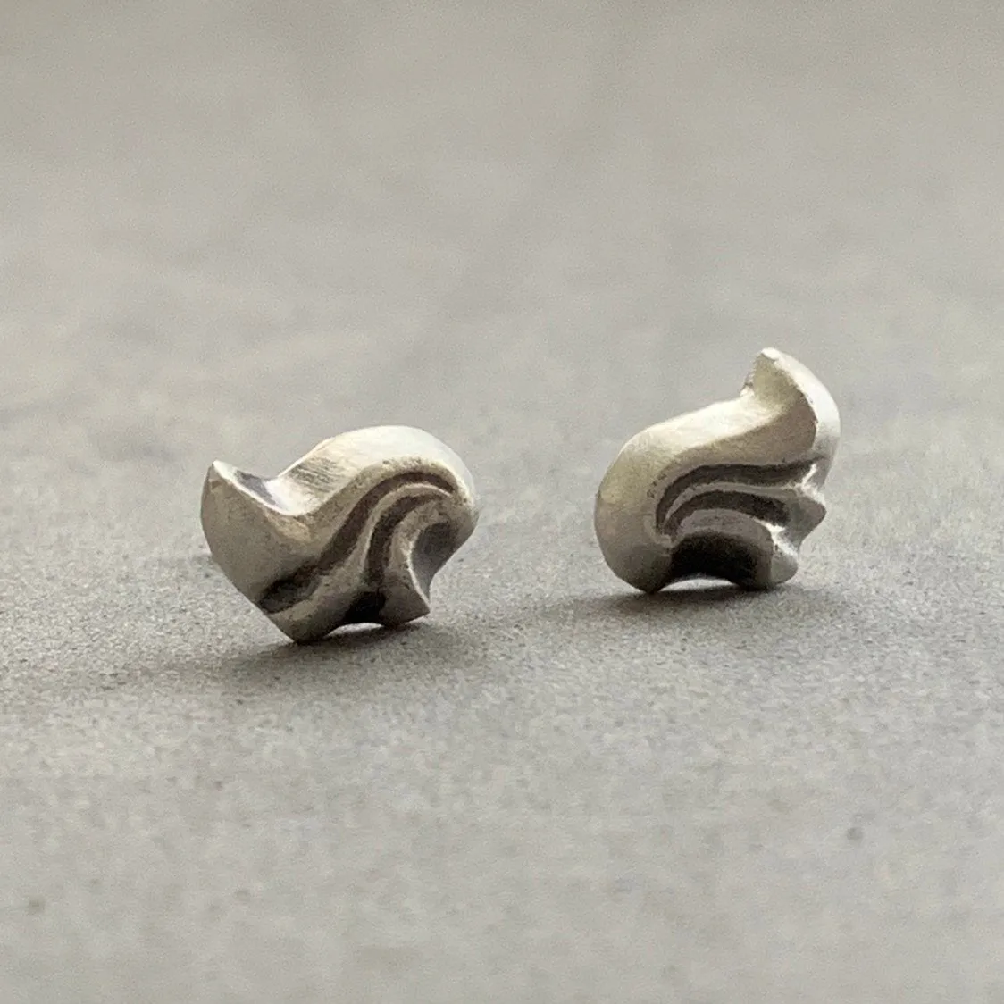 Acanthus Leaf Stud Earrings