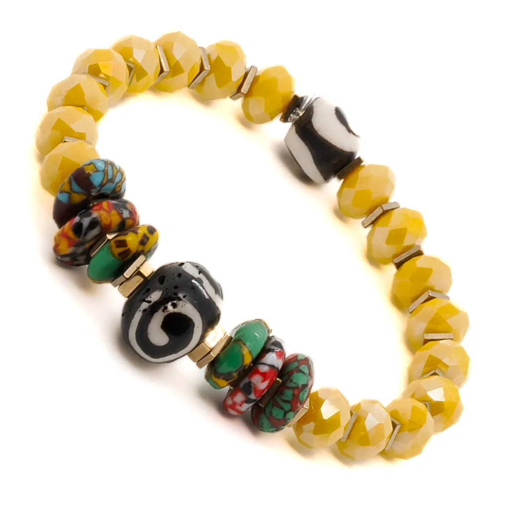 African Yellow Women Bracelet