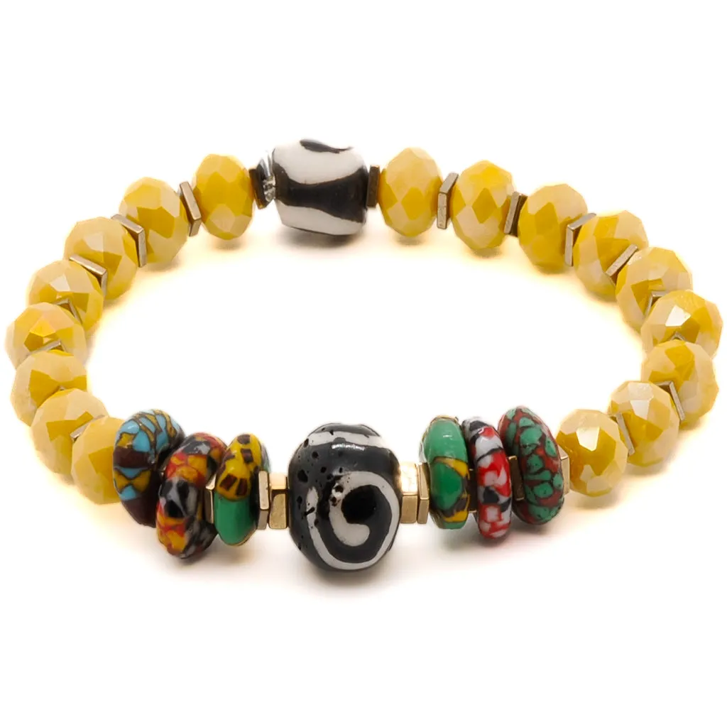 African Yellow Women Bracelet