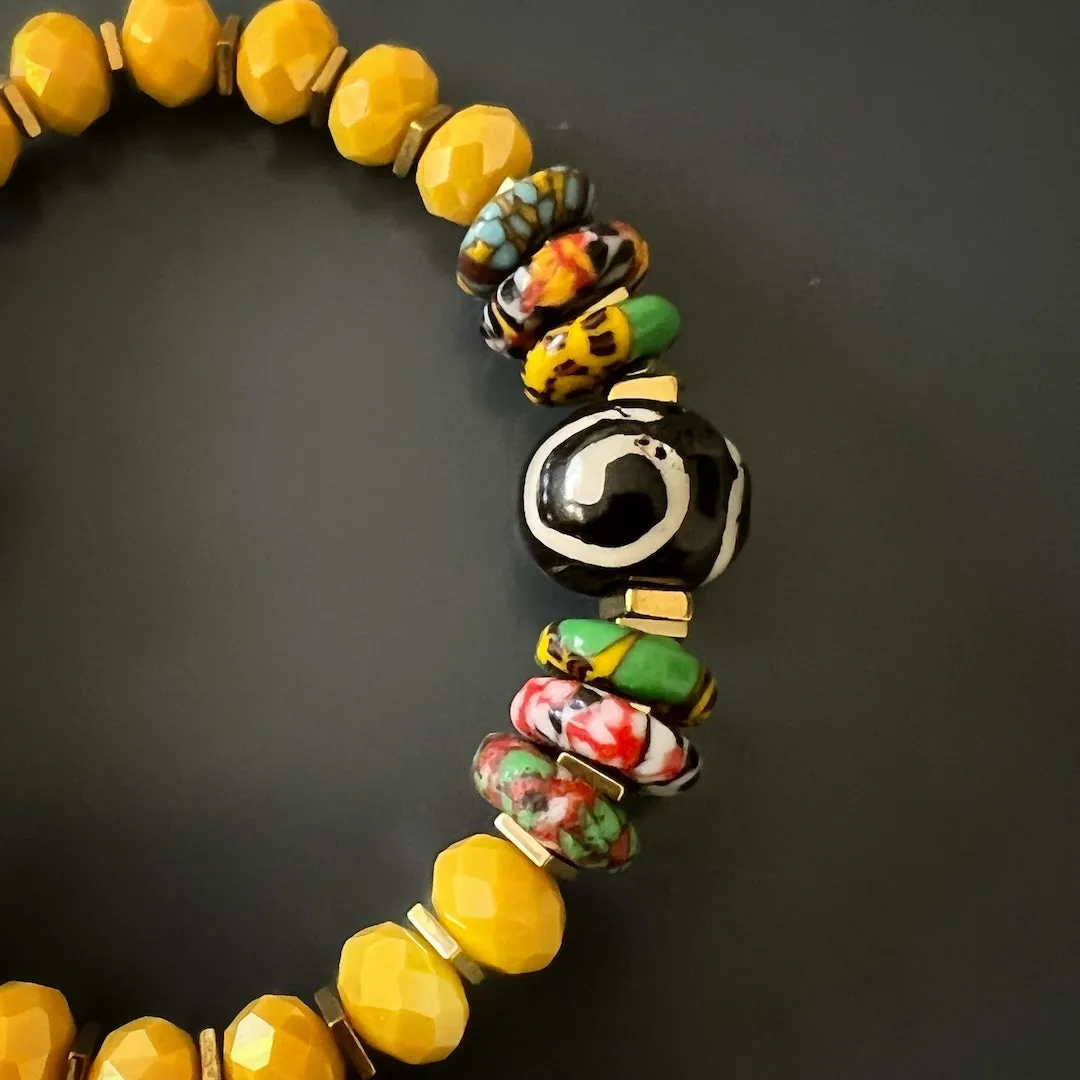 African Yellow Women Bracelet