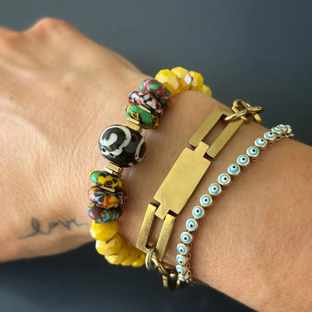 African Yellow Women Bracelet