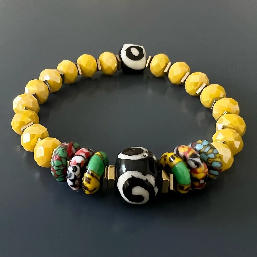 African Yellow Women Bracelet