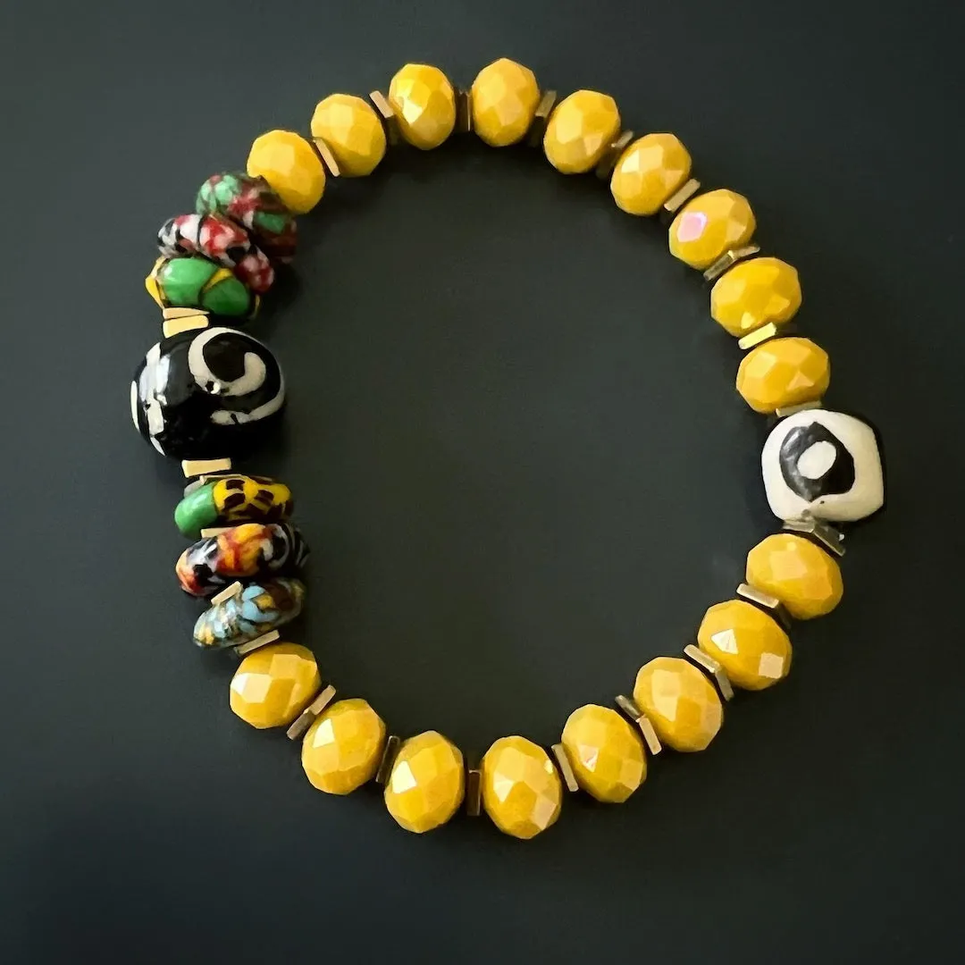 African Yellow Women Bracelet