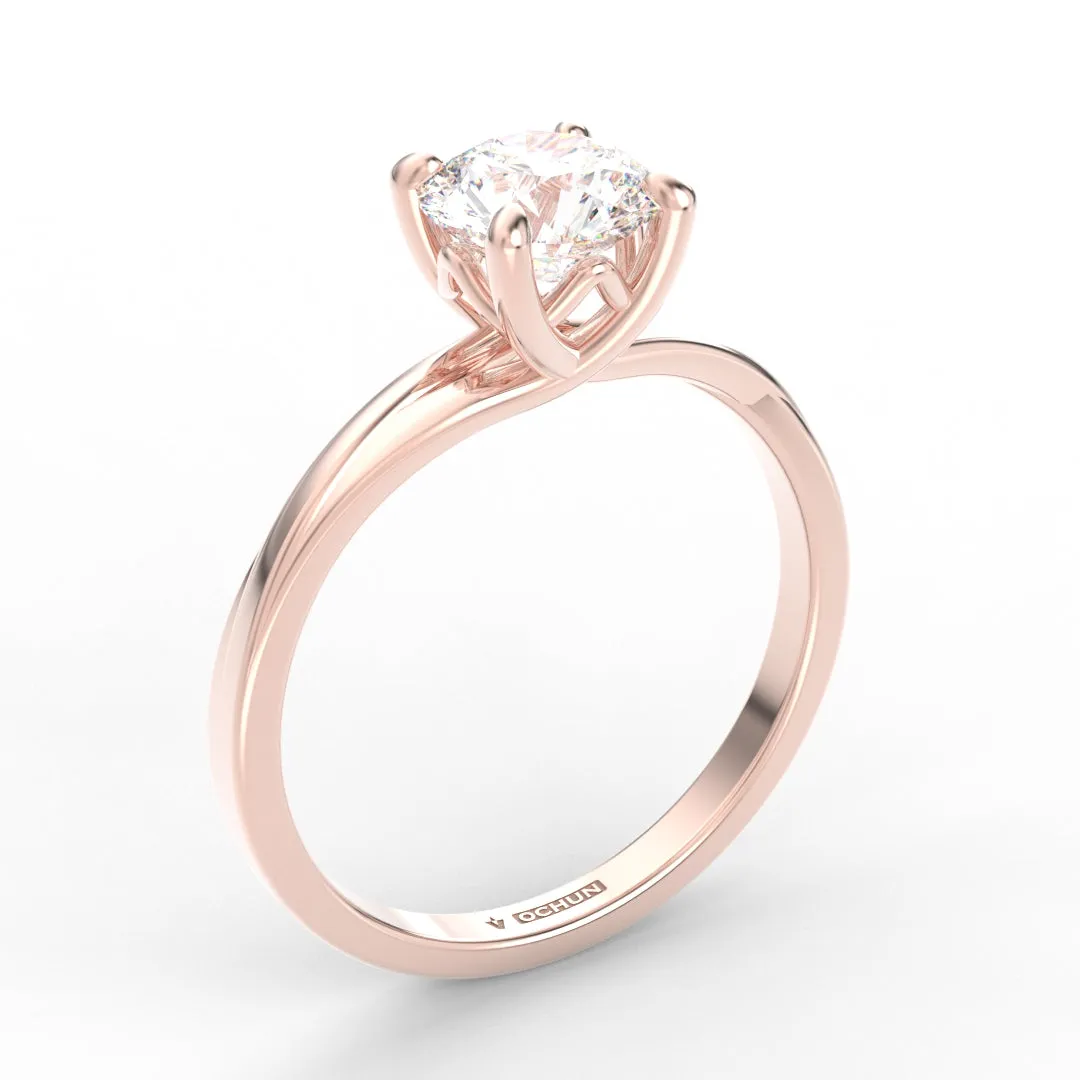 Alicia AC065D18K - Anillo de Compromiso Oro 18k