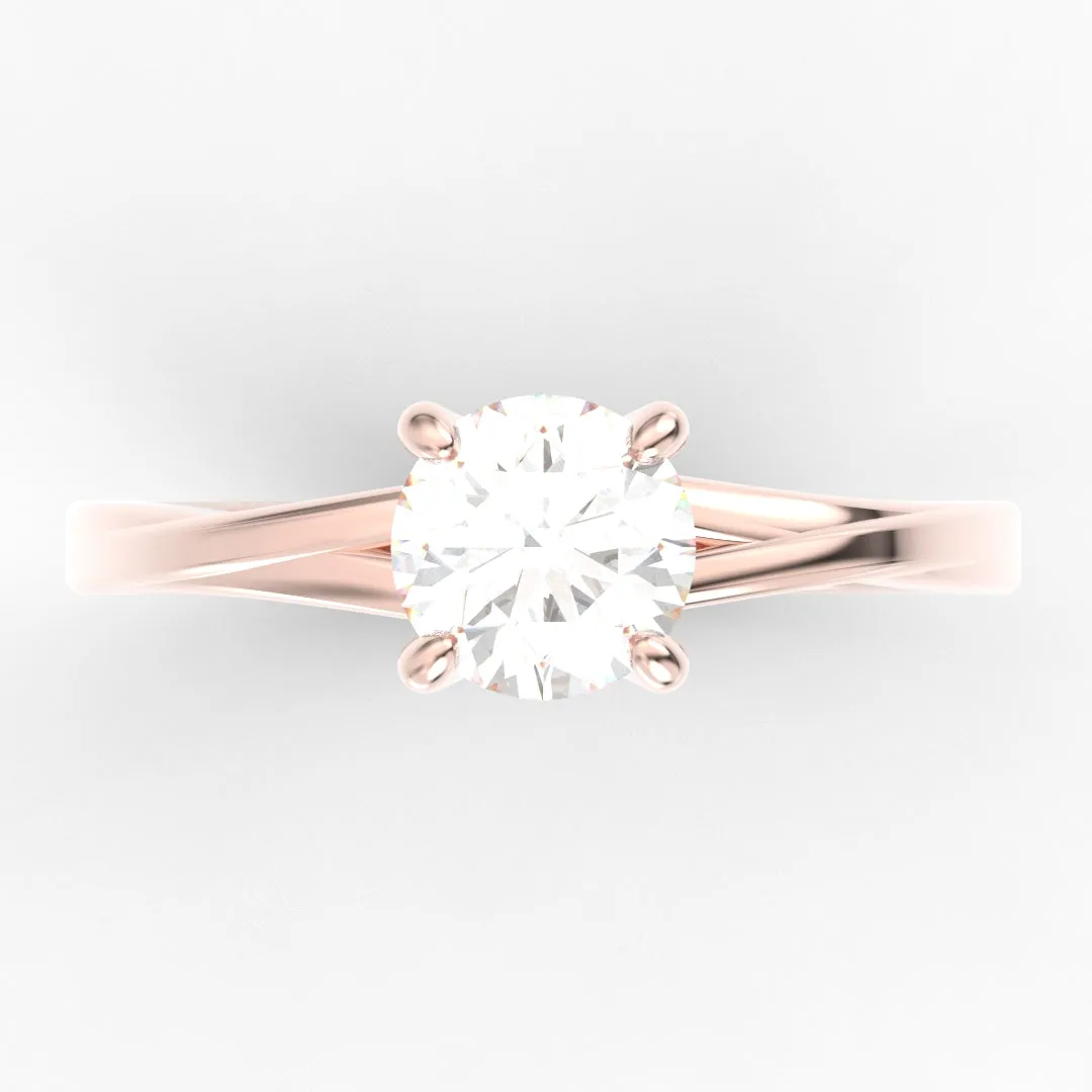 Alicia AC065D18K - Anillo de Compromiso Oro 18k