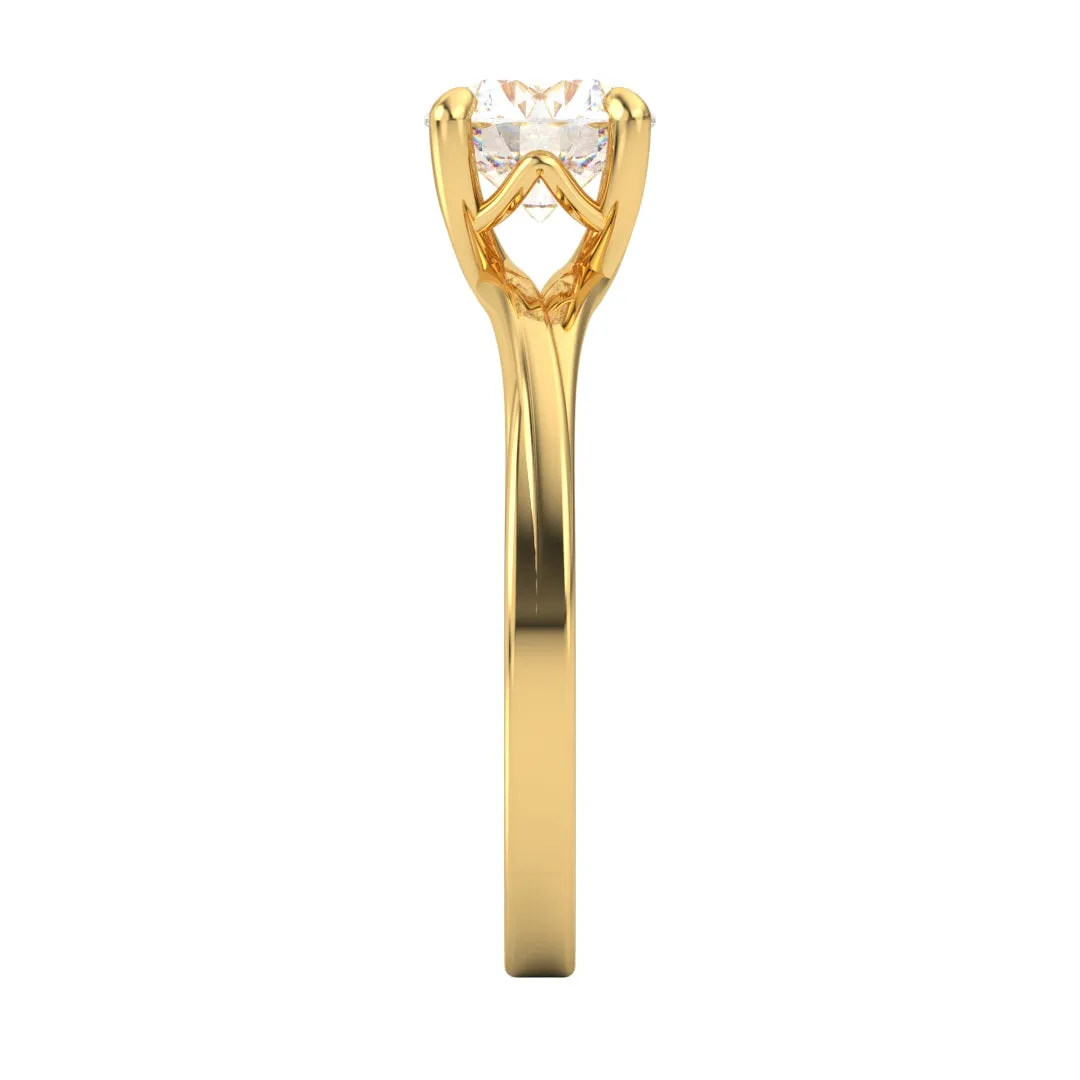 Alicia AC065D18K - Anillo de Compromiso Oro 18k