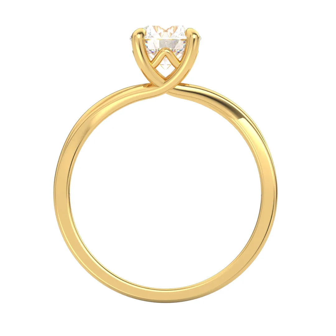 Alicia AC065D18K - Anillo de Compromiso Oro 18k