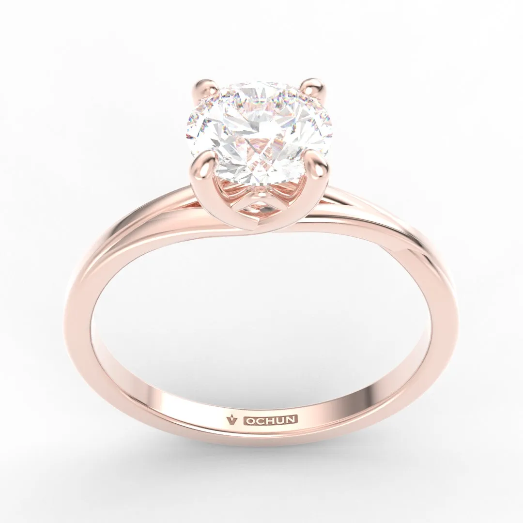 Alicia AC065D18K - Anillo de Compromiso Oro 18k