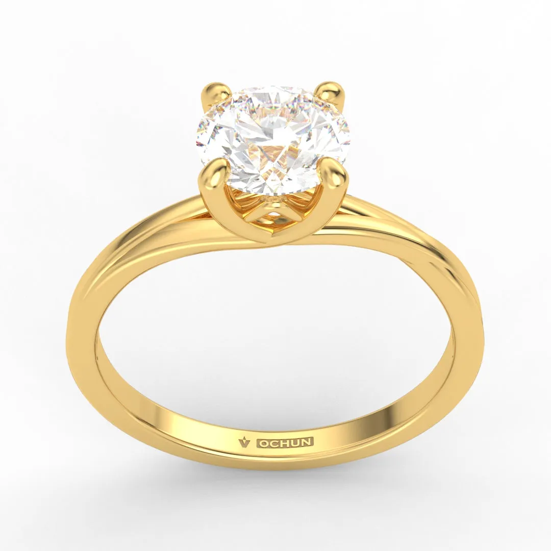 Alicia AC065D18K - Anillo de Compromiso Oro 18k