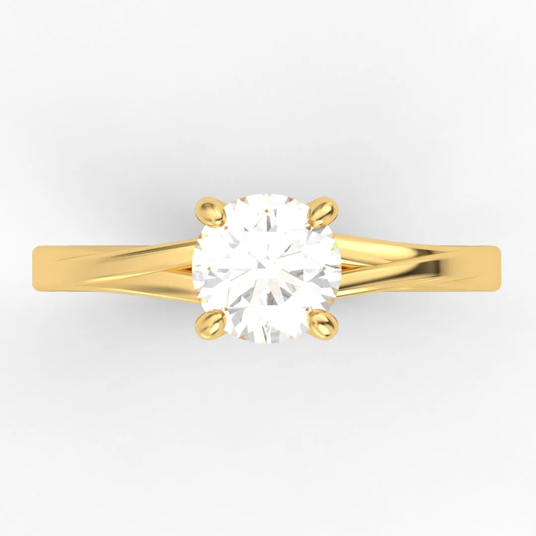 Alicia AC065D18K - Anillo de Compromiso Oro 18k