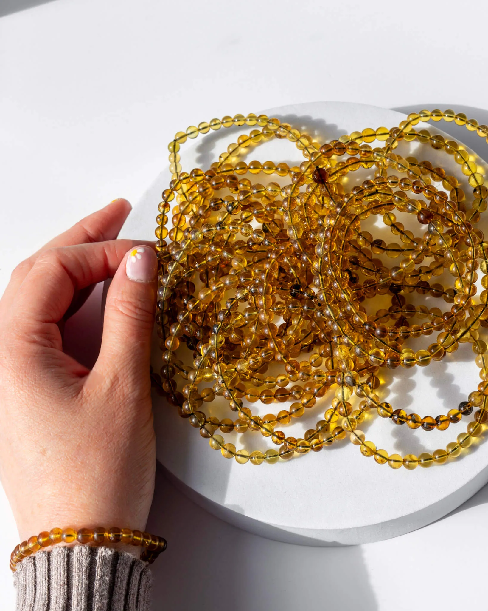 Amber Crystal Bracelet