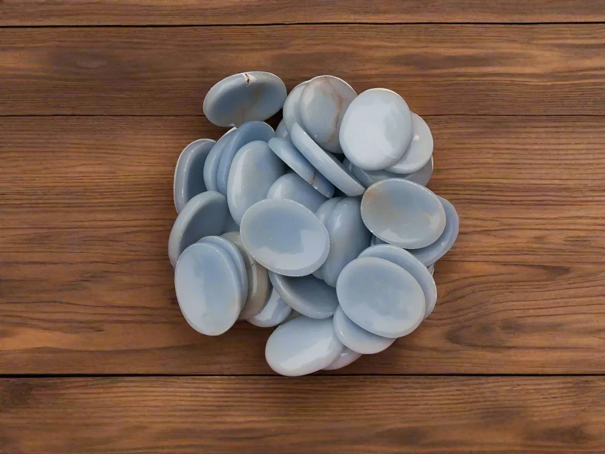 Angelite Oval Worry Stone FB1039 🦋