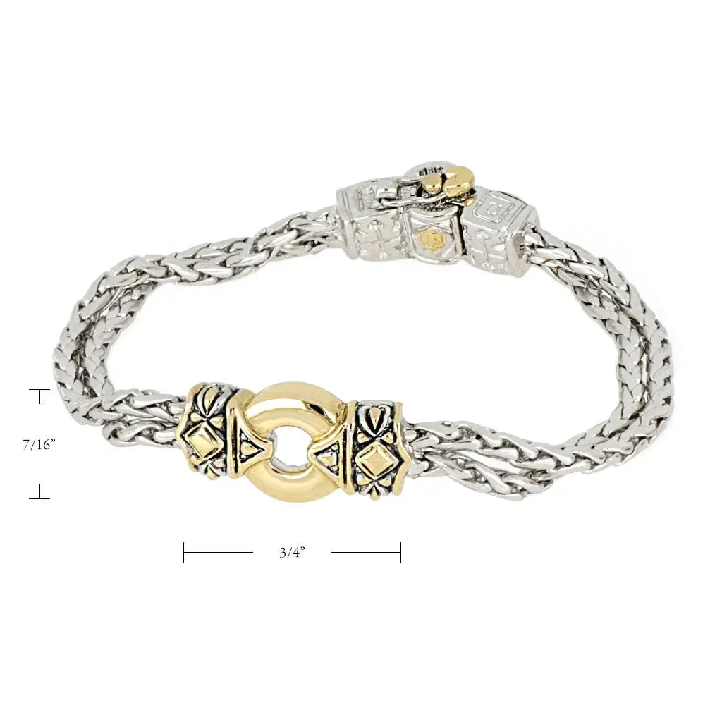 Antiqua Collection - Gold Circle Bracelet