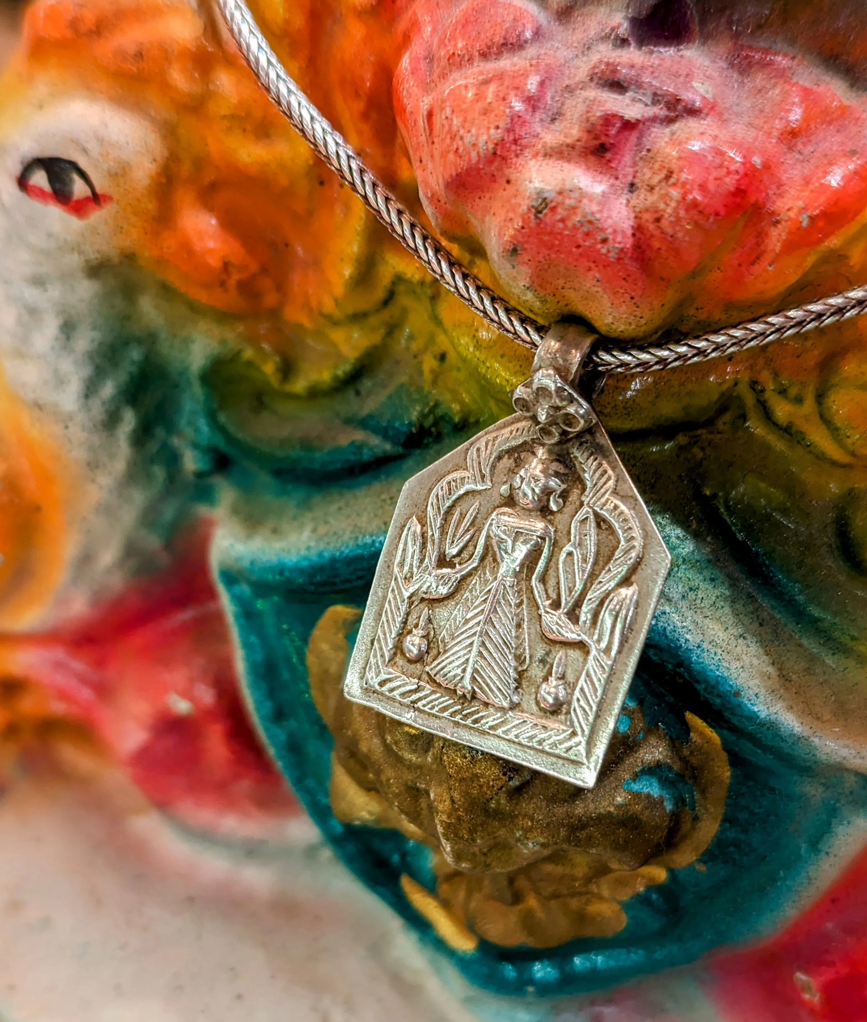 Antique Indian god amulet pendants - Kansari
