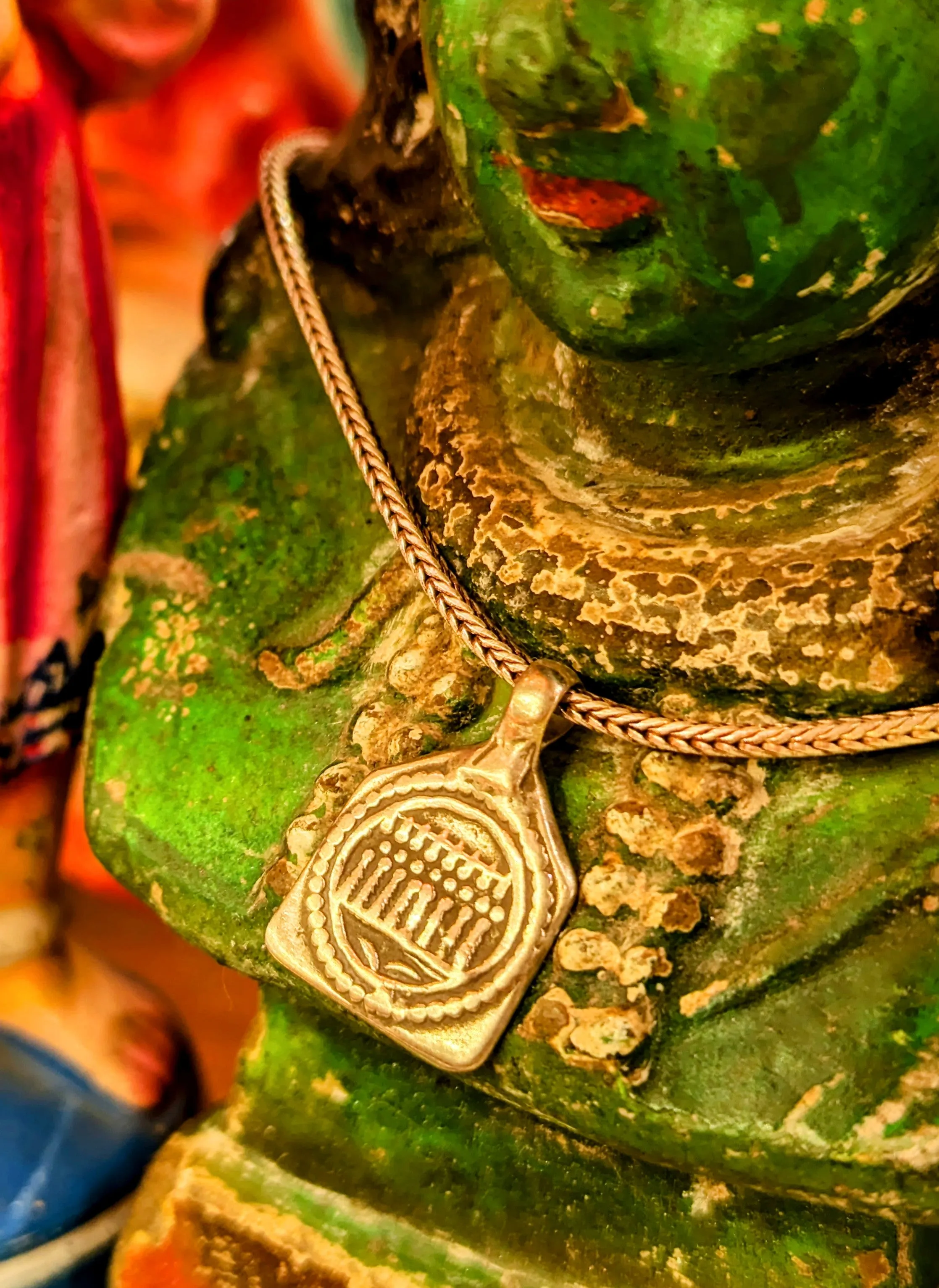 Antique Indian god amulet pendants - Seven sisters