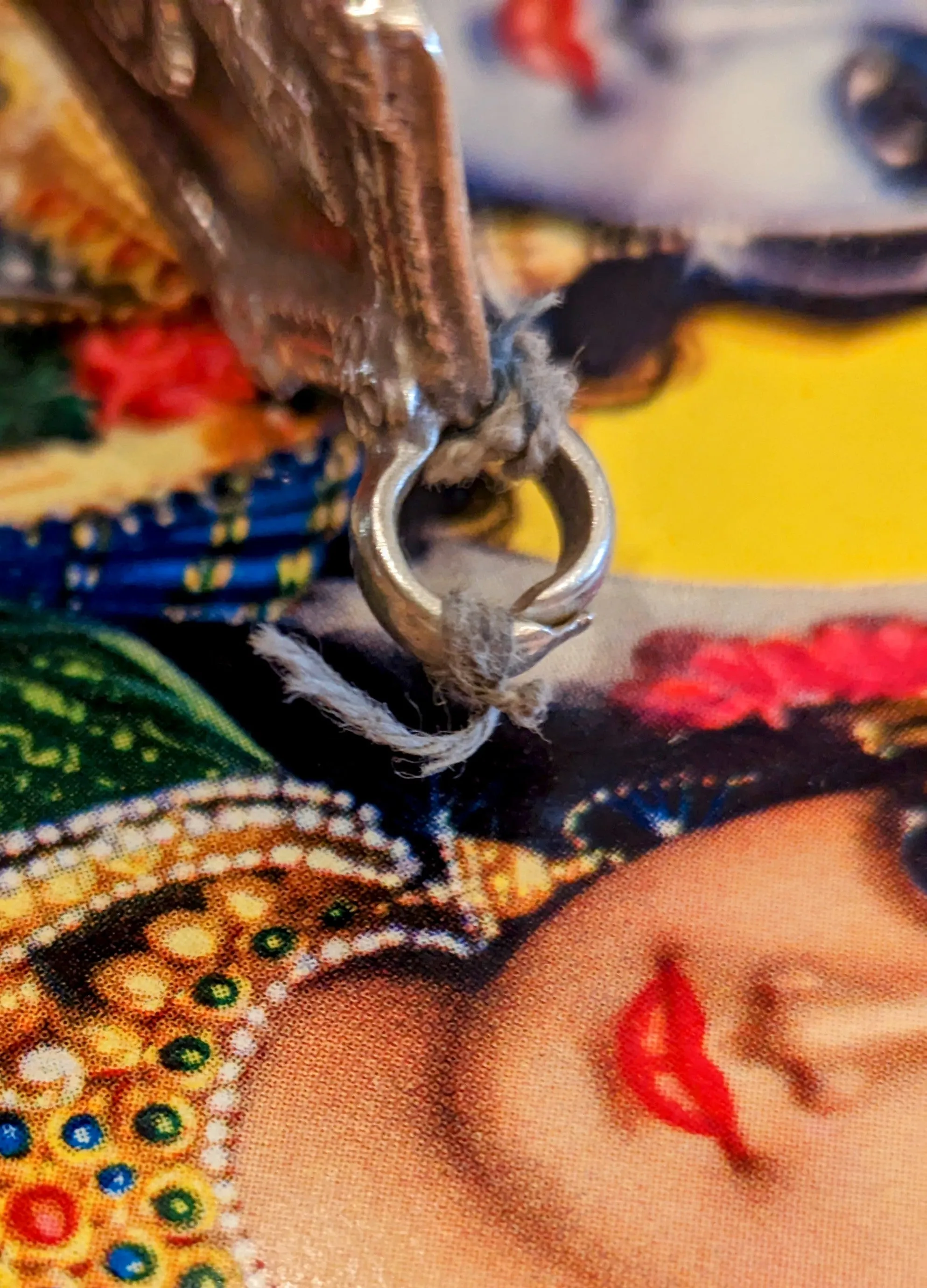 Antique silver serpent pendants