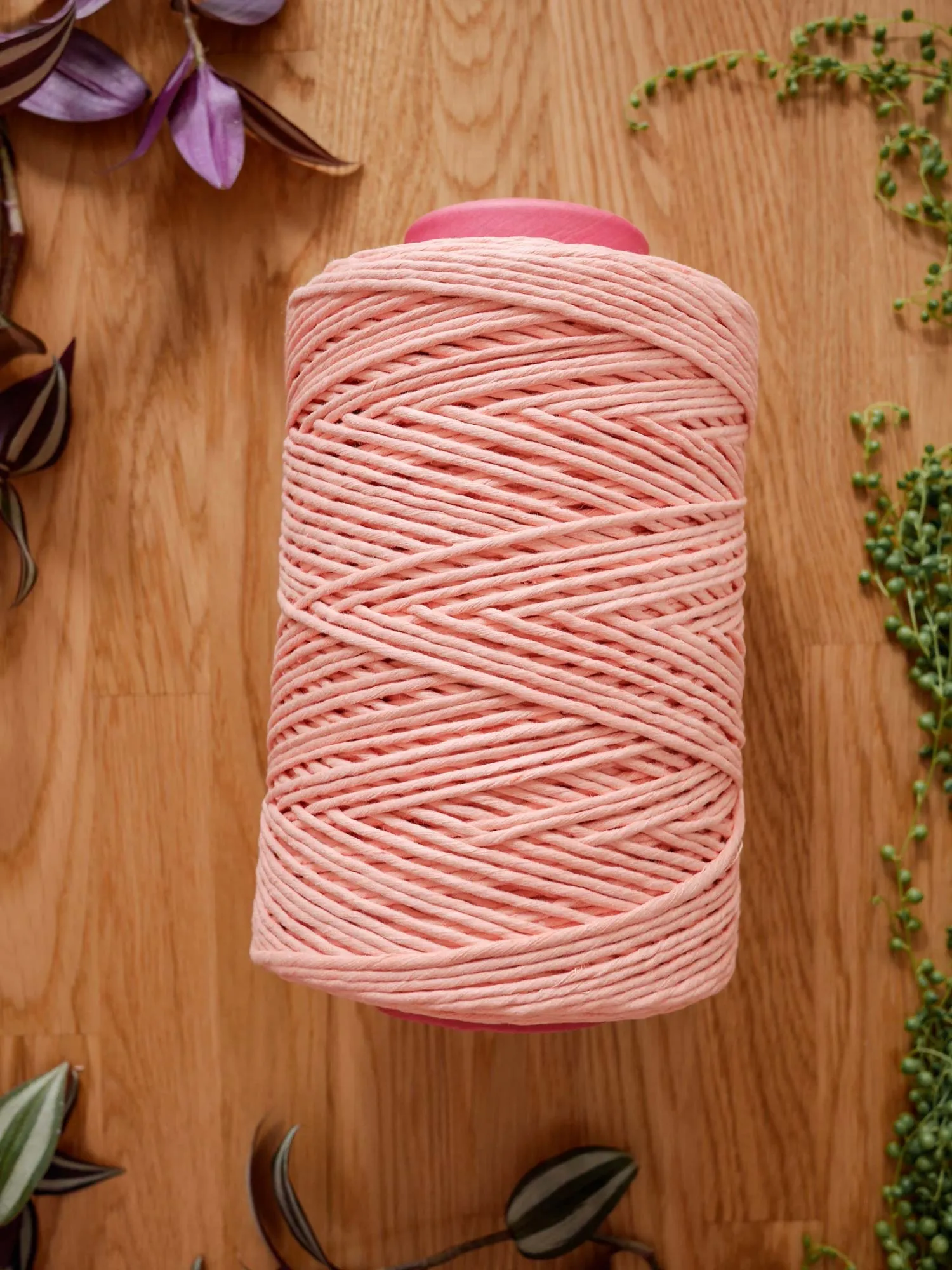 Apricot peach cotton string, 1 kg