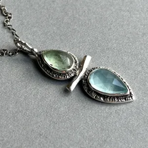 Aquamarine Silver Pendant