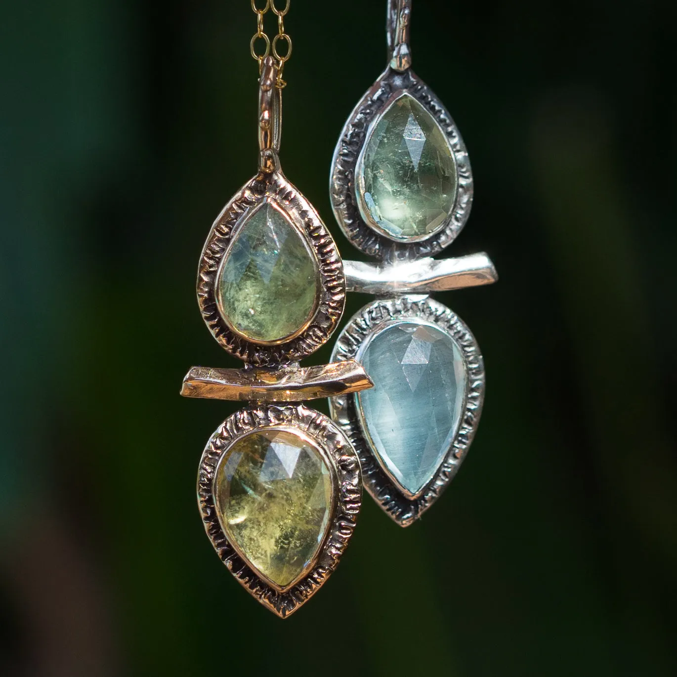 Aquamarine Silver Pendant