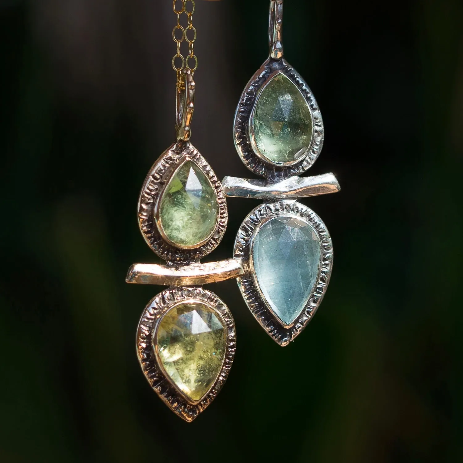 Aquamarine Silver Pendant