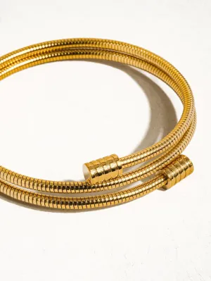 Arnell Snake Chain Bracelet In Gold