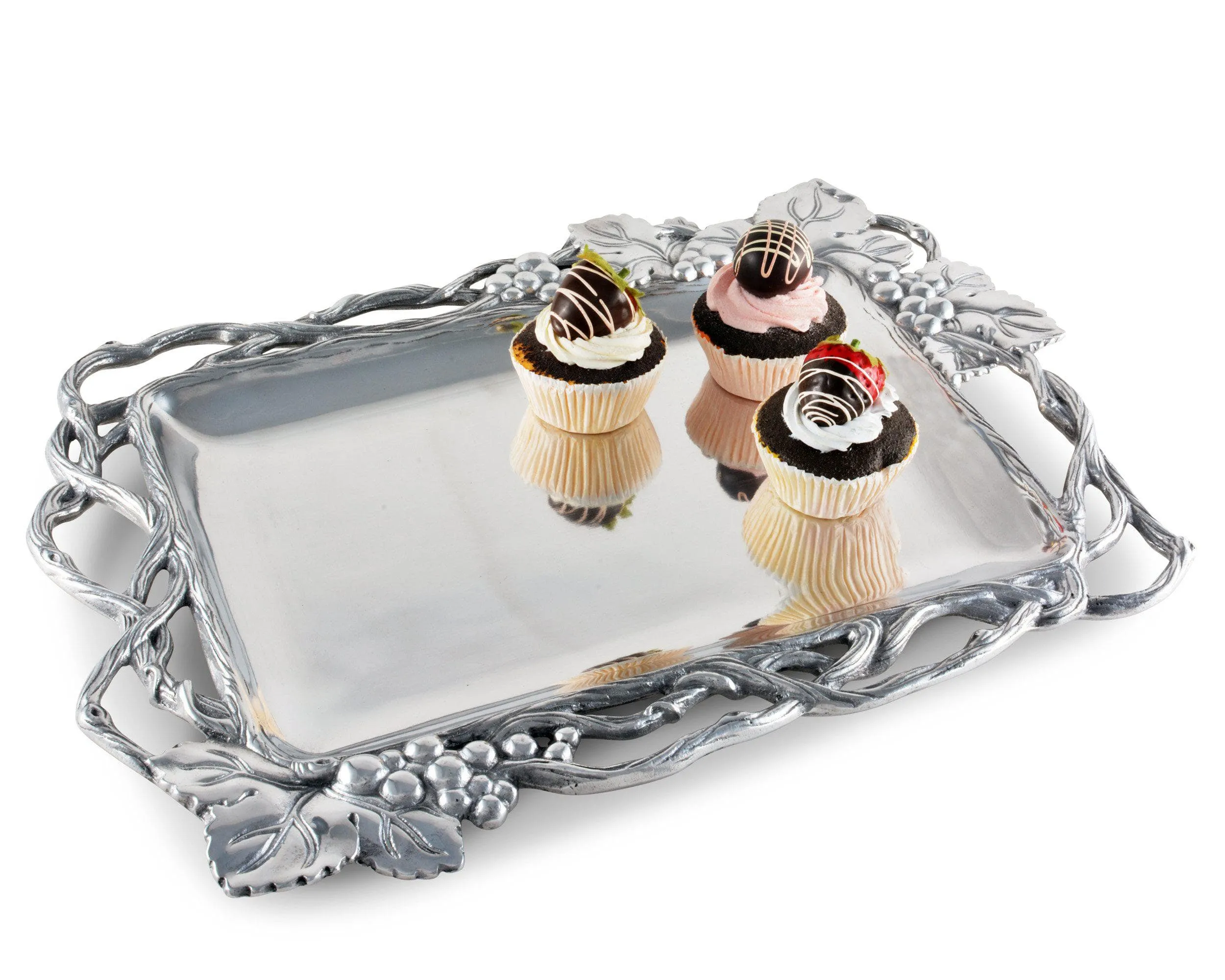 Arthur Court Grape Open Vine Rectangle Tray