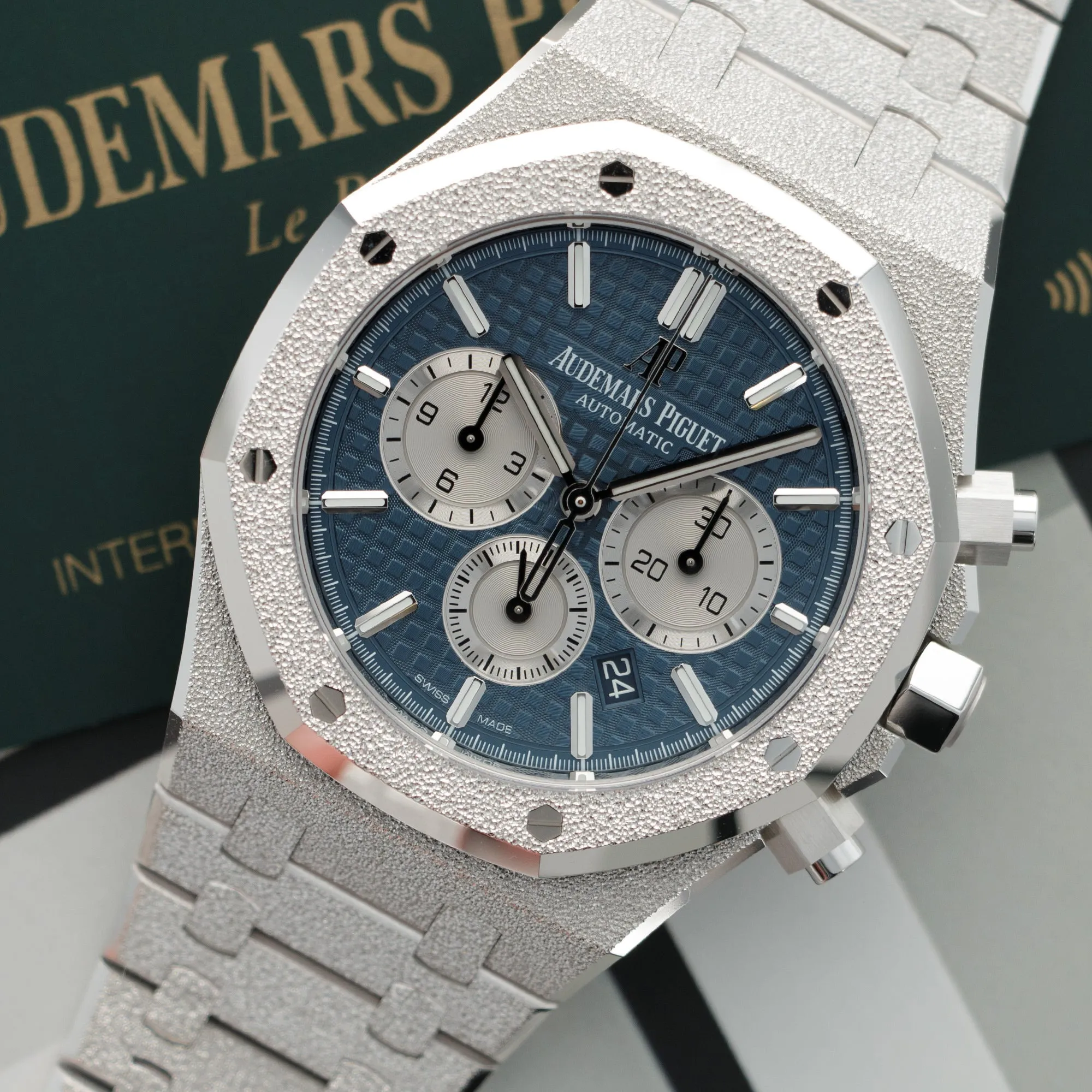 Audemars Piguet Frosted White Gold Royal Oak Watch Ref. 26331