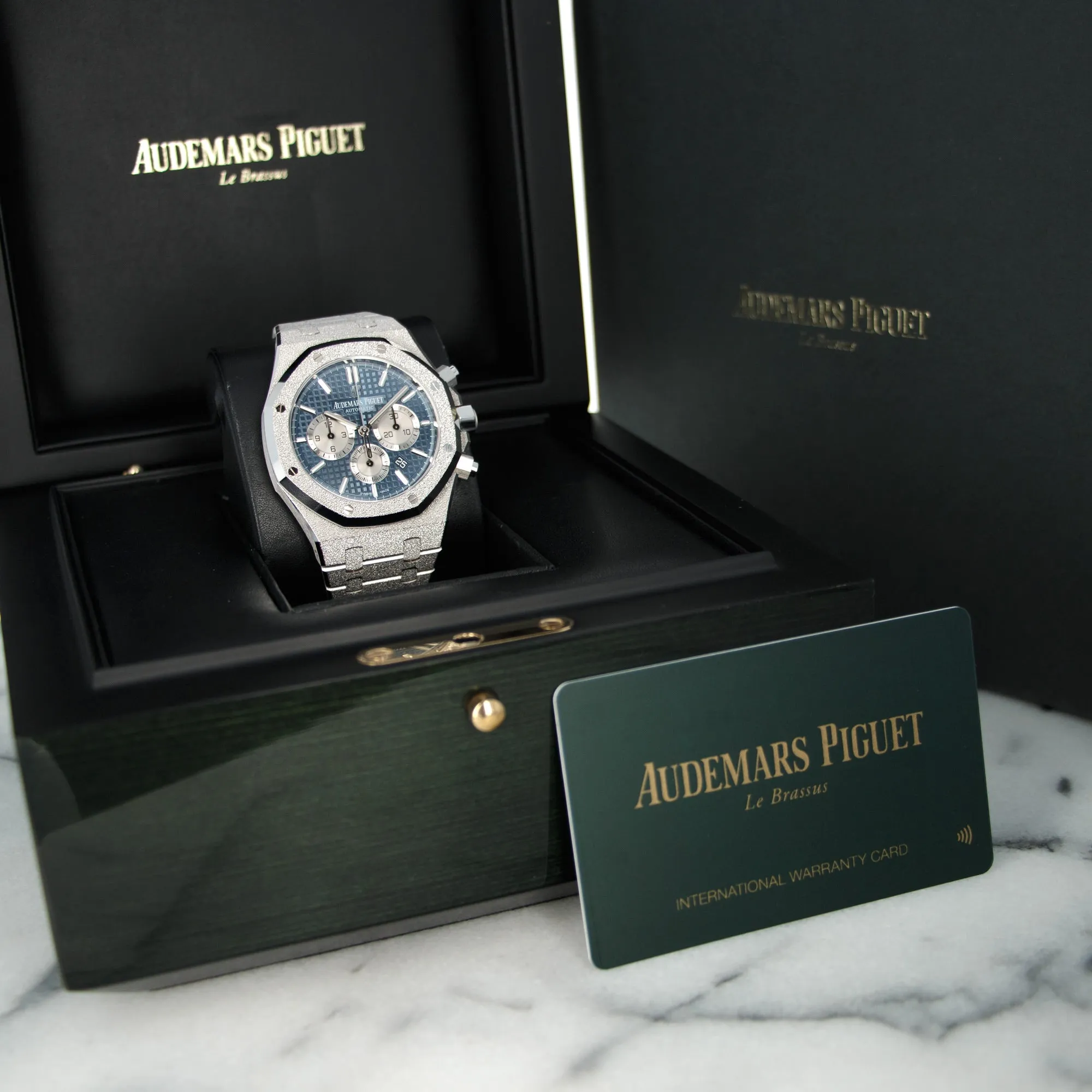 Audemars Piguet Frosted White Gold Royal Oak Watch Ref. 26331