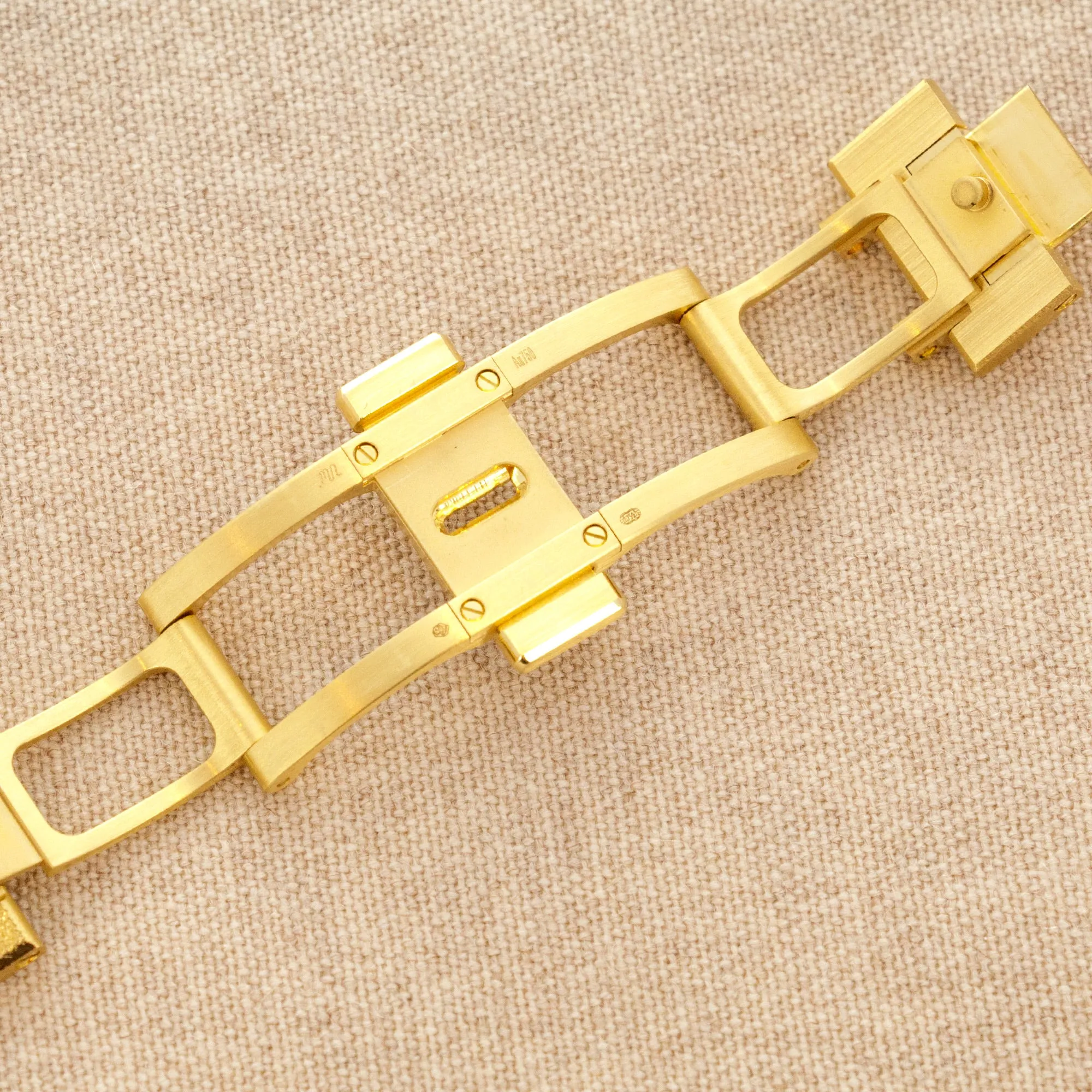 Audemars Piguet Frosted Yellow Gold Carolina Bucci Royal Oak Ref. 15454