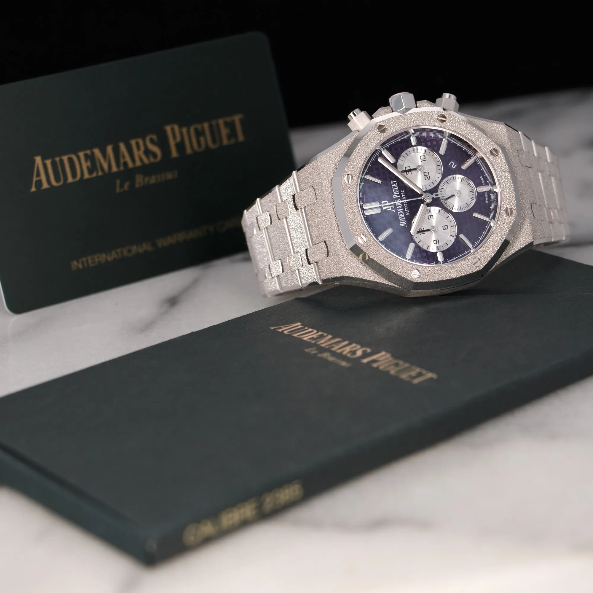 Audemars Piguet White Gold Royal Oak Chronograph Frosted Watch Ref. 26331