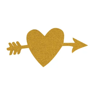 Bachelorette: Gold Heart With Arrow