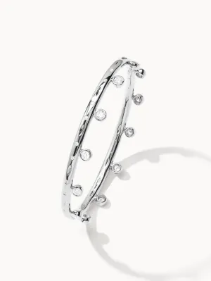 Bangle GYPSY 'Classic' 17 cm 18K white gold