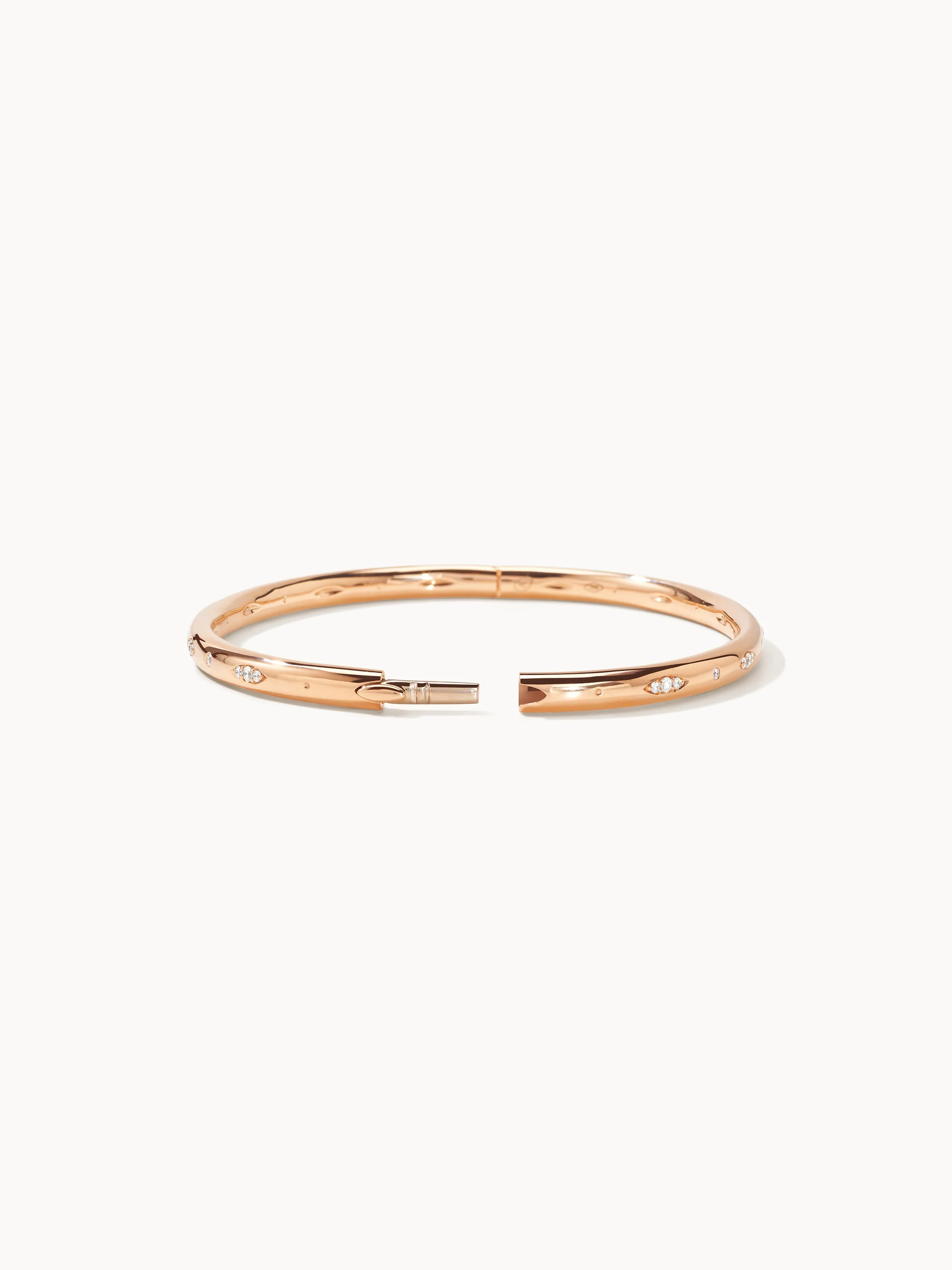 Bangle GYPSY 'Classic' 17 cm 18K white gold