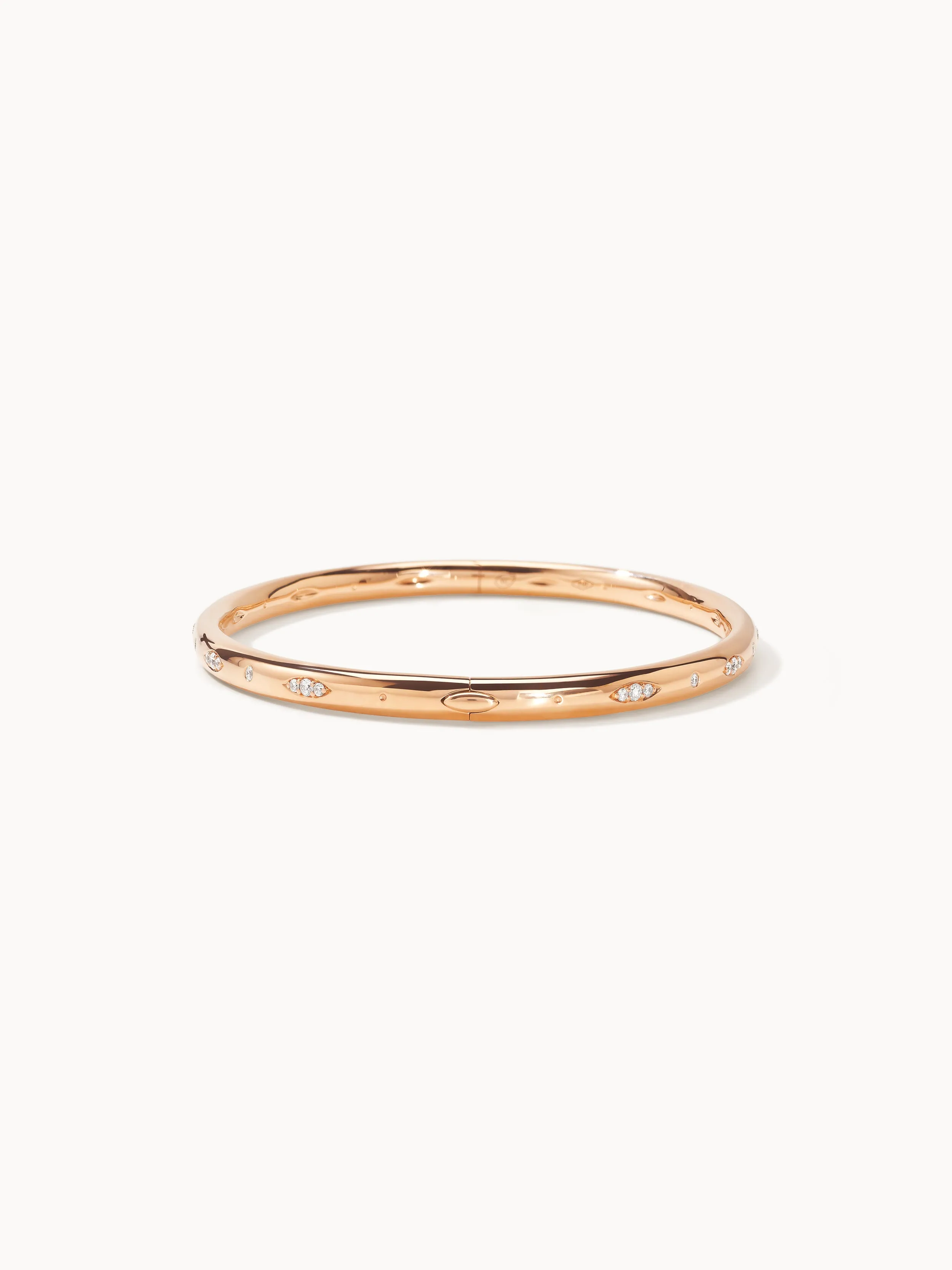 Bangle GYPSY 'Classic' 17 cm 18K white gold