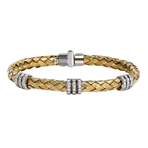 Bangle in 18k Gold with Diamonds