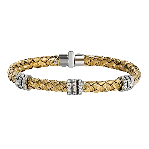 Bangle in 18k Gold with Diamonds