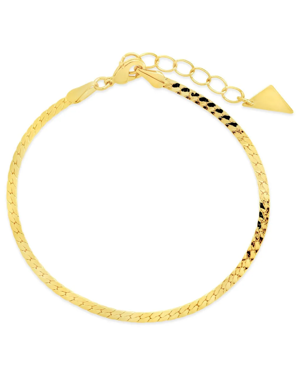 Bentley Flat Herringbone Chain Bracelet