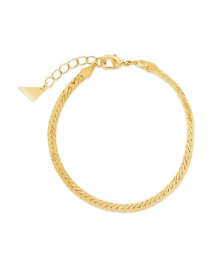 Bentley Flat Herringbone Chain Bracelet
