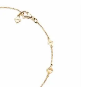 Birks 18K Yellow Gold Rock and Pearl Station Bracelet