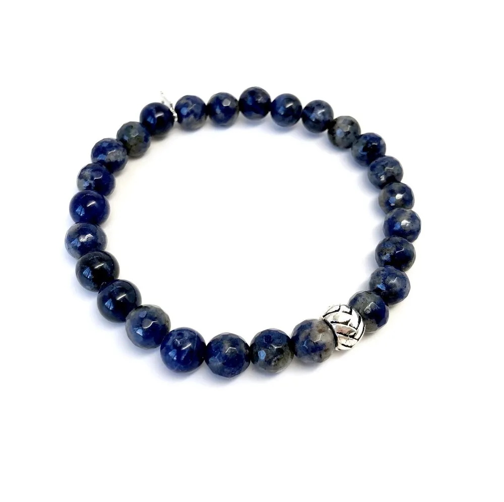 Blue Denim Lapis Mens Bracelet