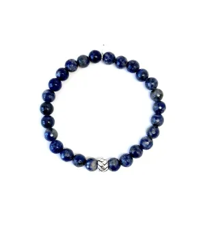 Blue Denim Lapis Mens Bracelet