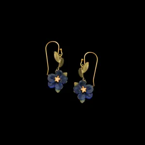 Blue Violet Wire Earrings